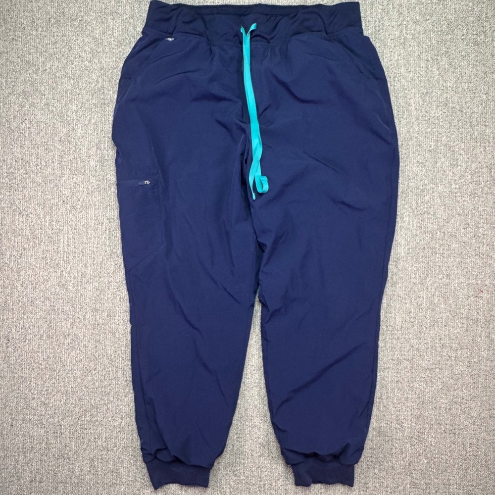 FIGS Zamora FreeX Lined Jogger Scrub Pants Womens Navy Blue Technical XXL